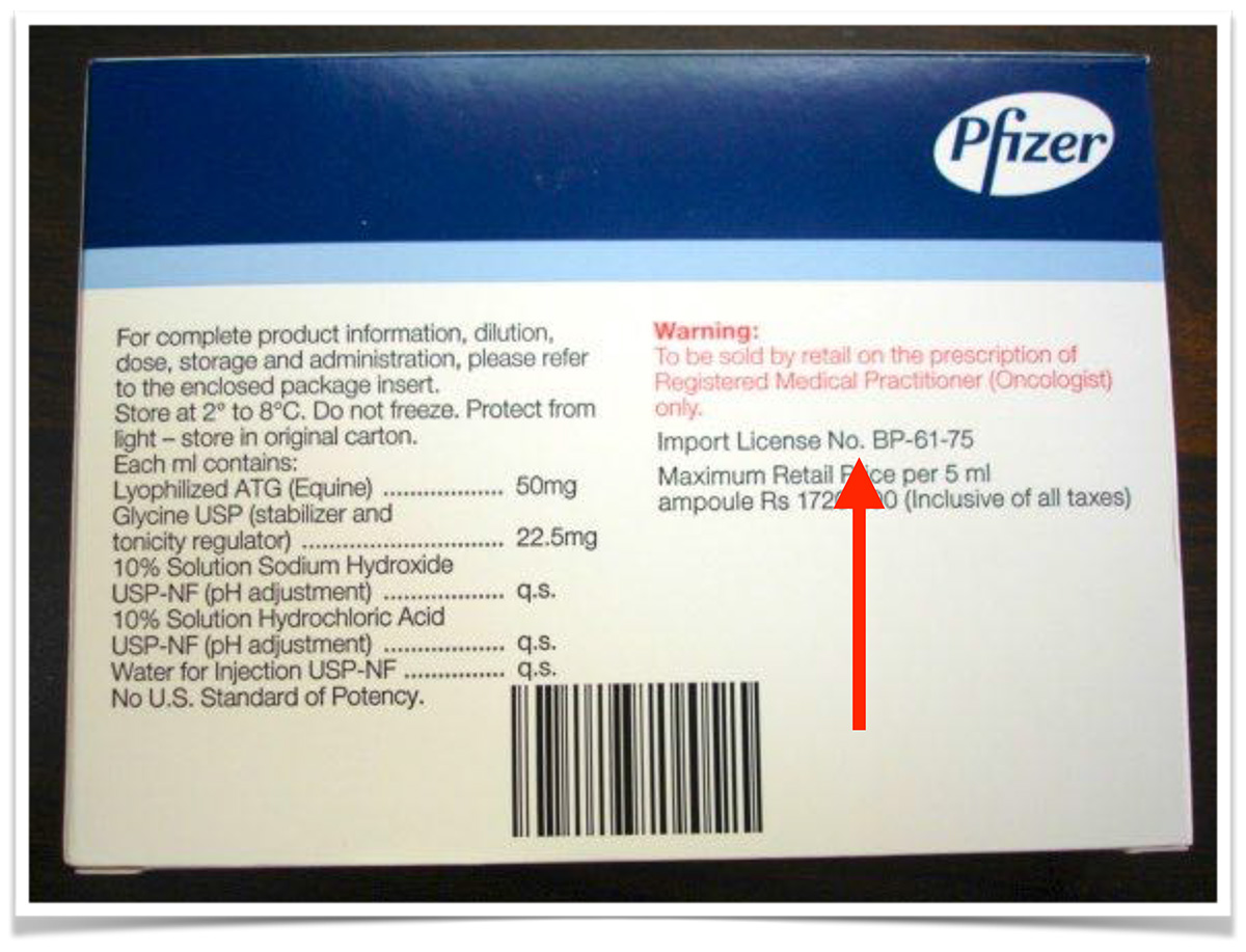 Import licence requirements for comparator sourcing